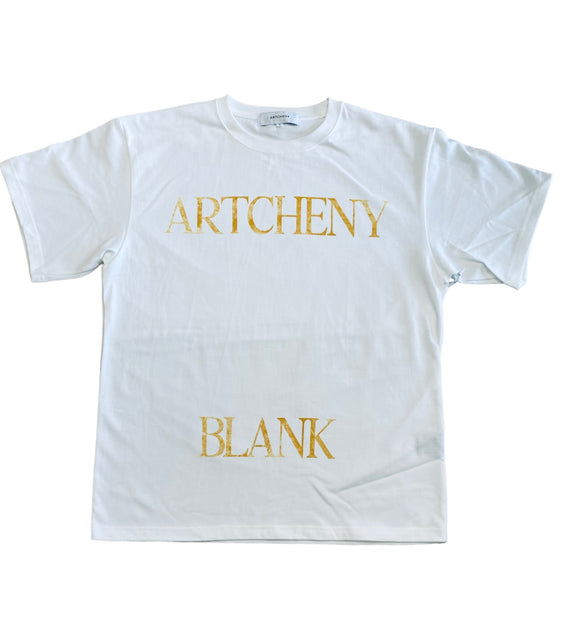 ARTCHENY / "BLANK" Logo T-Shirts - White