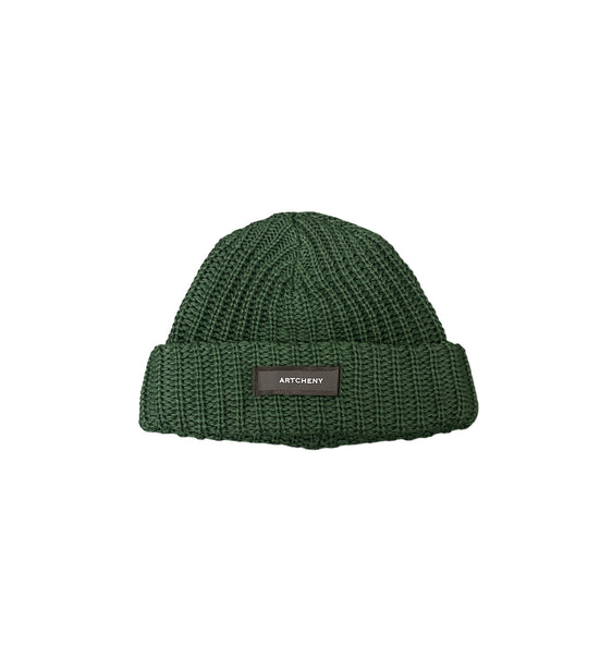 ARTCHENY / Logo Cotton Knit Cap Green