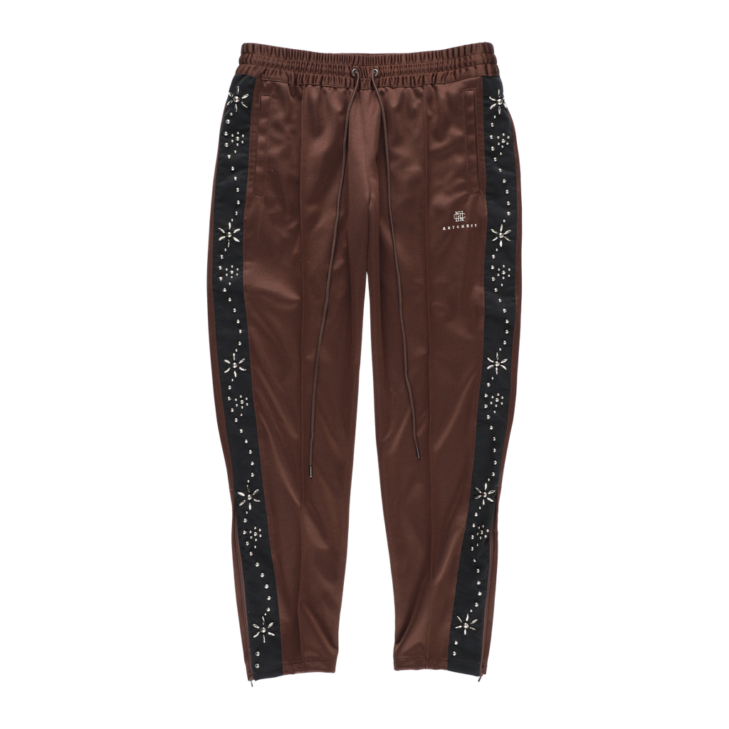 ARTCHENY / Studs Jersey Pants Slim Fit Brown