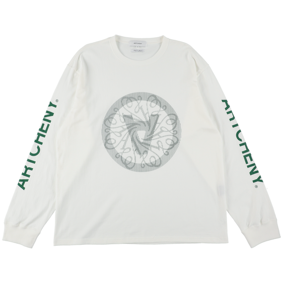 ARTCHENY / Double Circle Long Sleeve Tee White