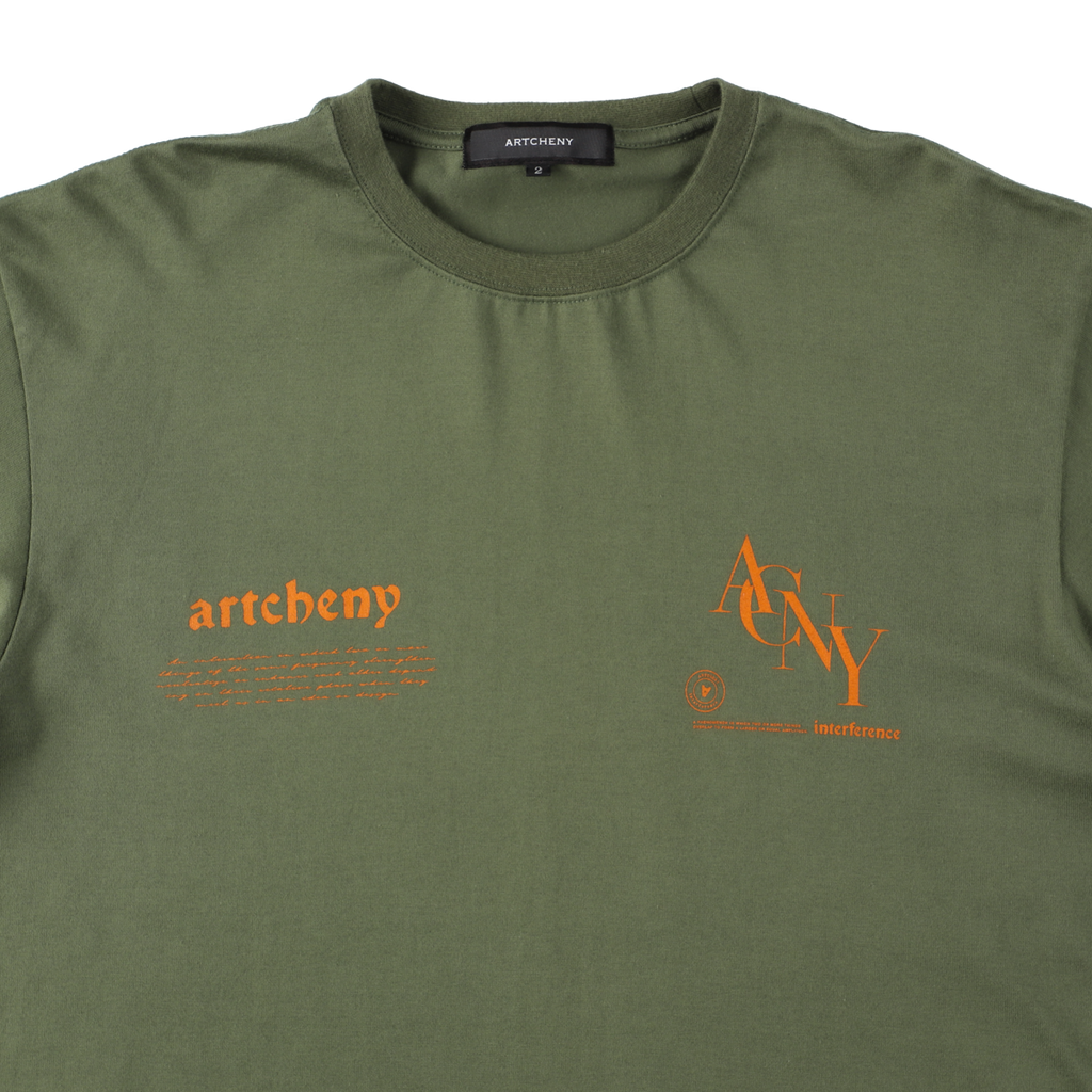 ARTCHENY / Logo Long Sleeve Tee Olive