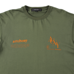 ARTCHENY / Logo Long Sleeve Tee Olive