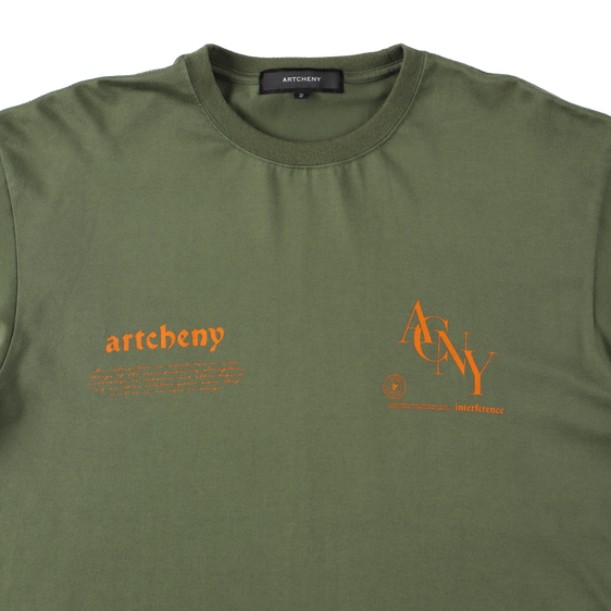 ARTCHENY / Logo Long Sleeve Tee Olive