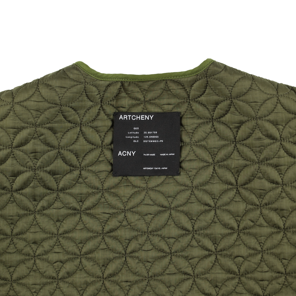 ARTCHENY / Shippo Quilting Liner Jacket Olive