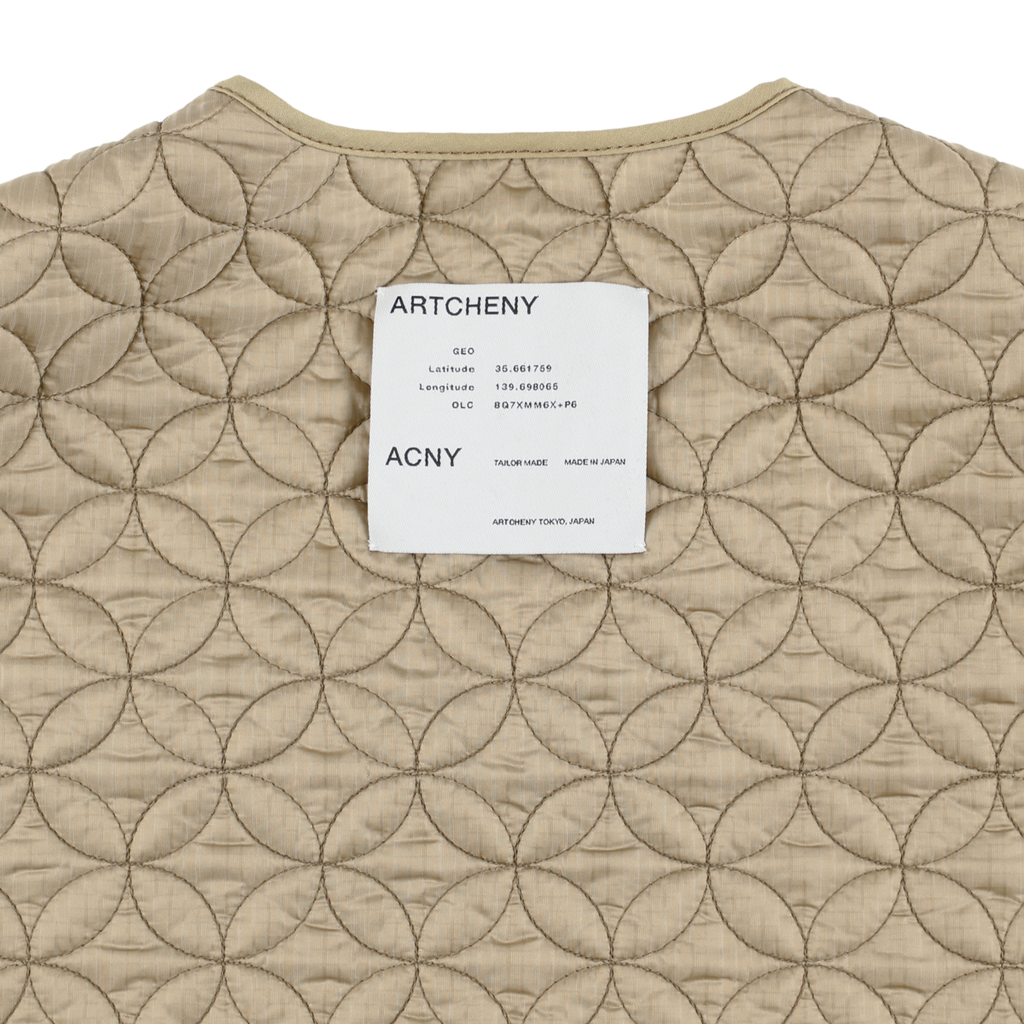 ARTCHENY / Shippo Quilting Liner Jacket Beige