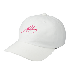 ARTCHENY / Cursive Script Logo 6 Pannel Cap Ivory