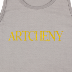 ARTCHENY / "BLANK" Logo Tank Top - Grey