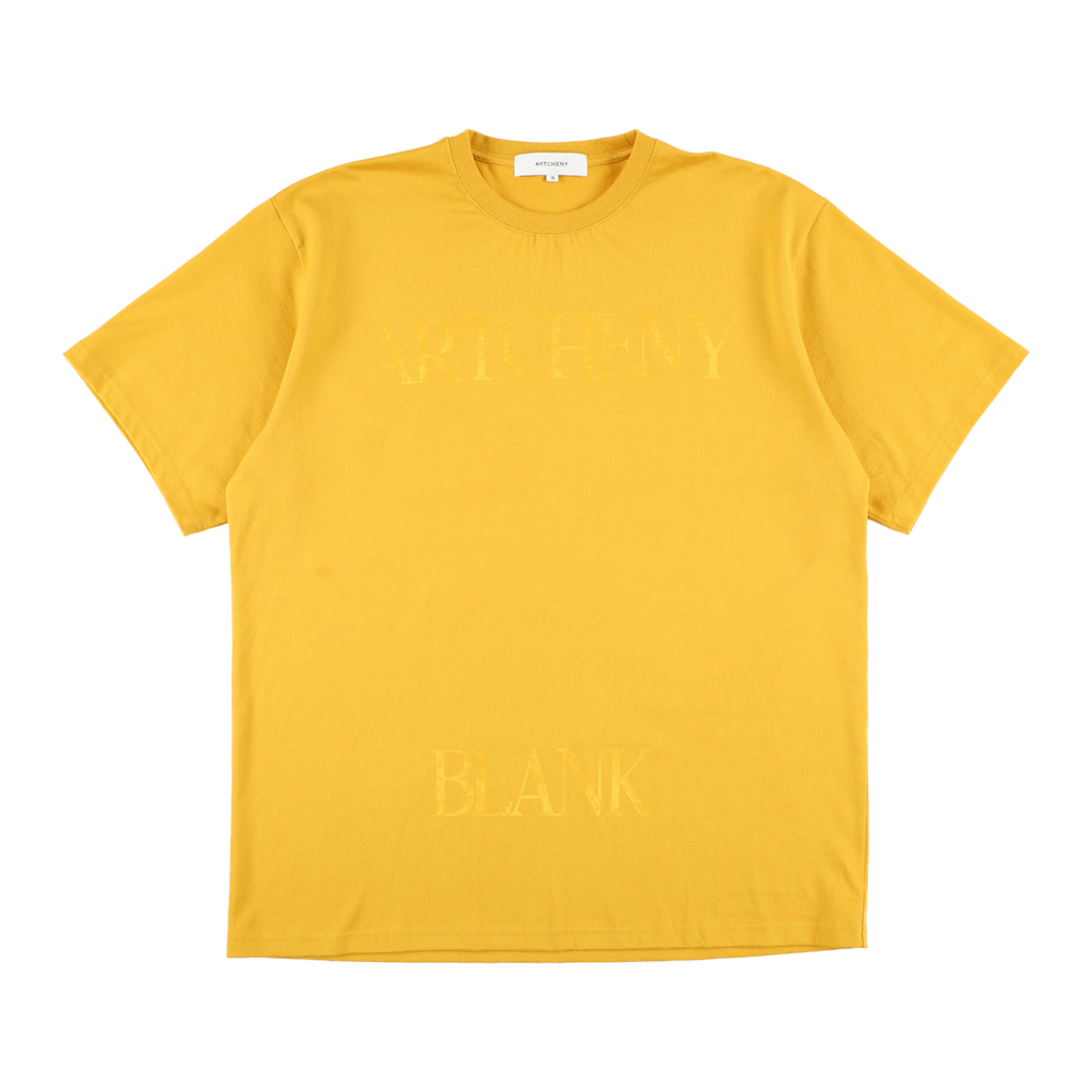 ARTCHENY / BLANK Logo T-Shirts Yellow