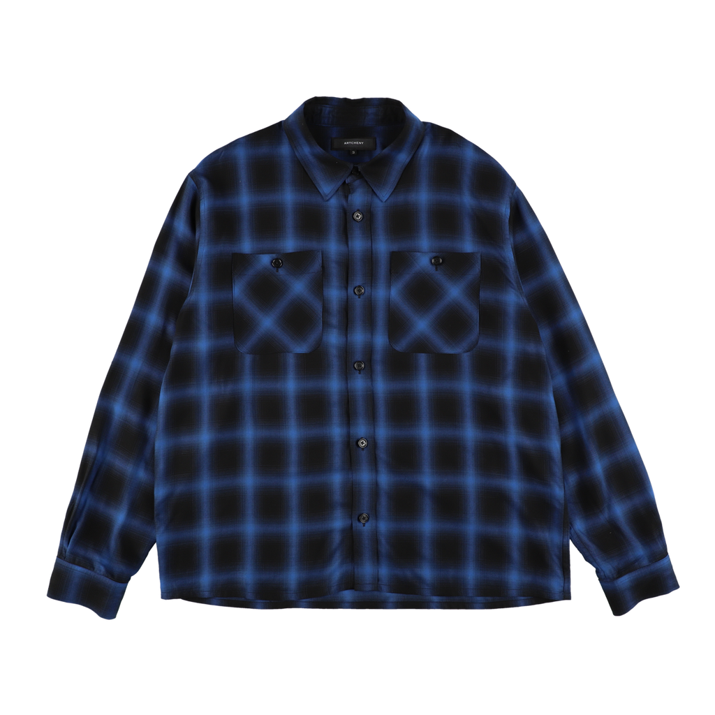 ARTCHENY / Rayon Ombre Shirts Blue