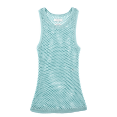 ARTCHENY / Fishnet Knit Tank Top Sea