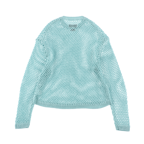 ARTCHENY / Fishnet Knit Pull Over Sea