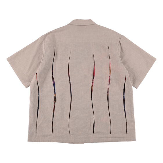 ARTCHENY / Open Collar Shirt Beige