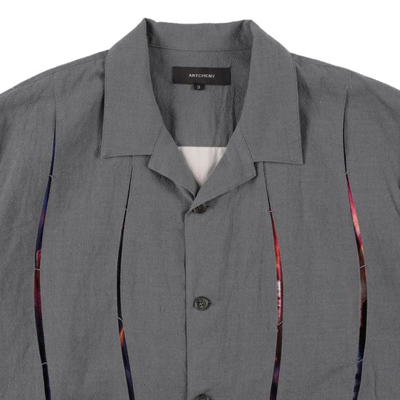 ARTCHENY / Open Collar Shirt Gray