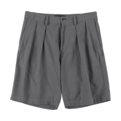 ARTCHENY / Linen Two Tuck Short Pants Grey