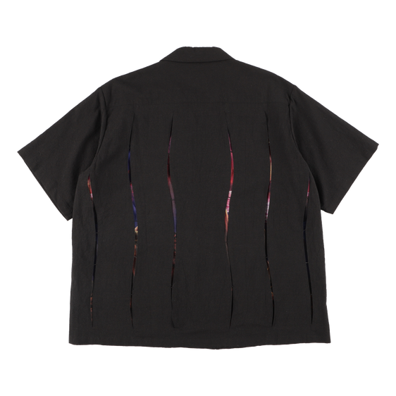 ARTCHENY / Open Collar Shirt Black