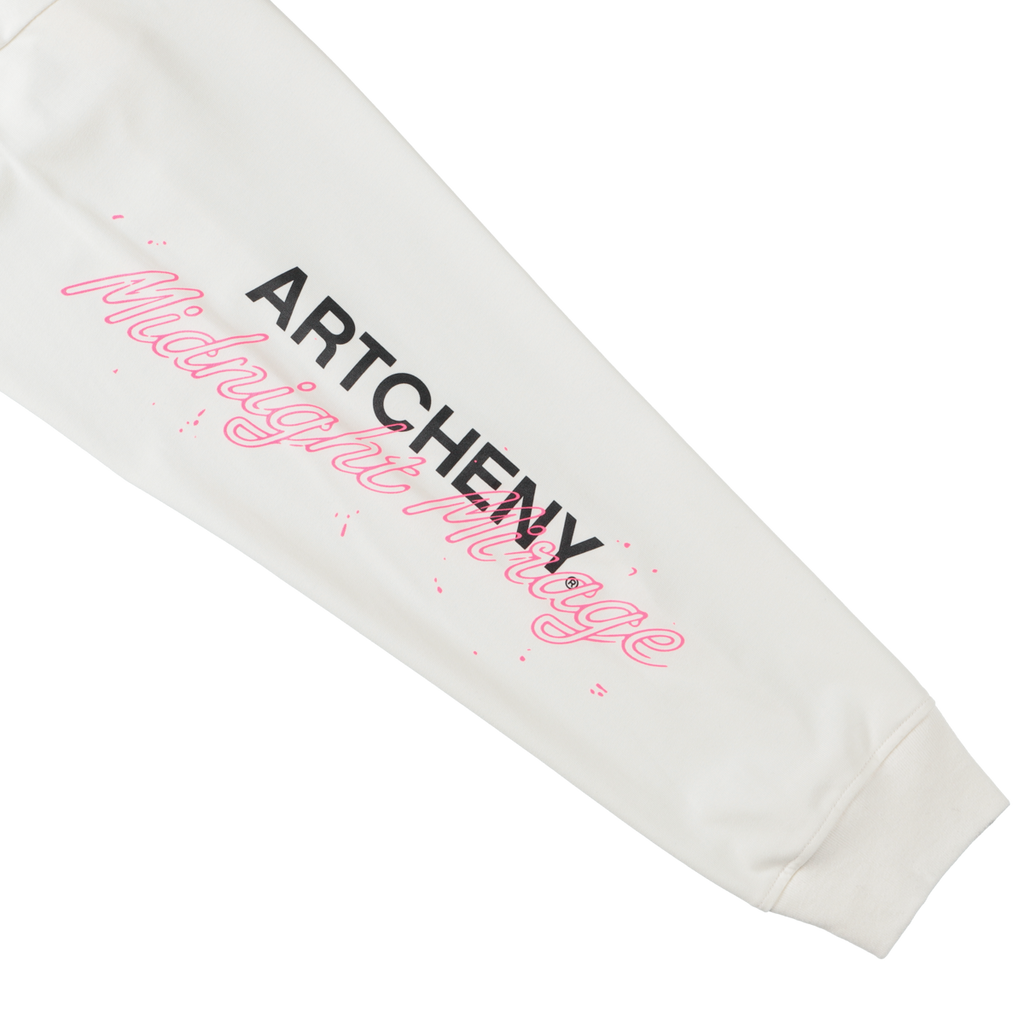 ARTCHENY / Butterfly Long Sleeve Tee Art by Sora Aota/K2 - White x Pink