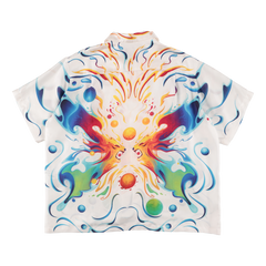 【LIMITED】ARTCHENY / Butterfly Silk Shirts ART by SORA AOTA/K2 - White