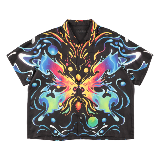 ARTCHENY / Butterfly Silk Shirts  Black