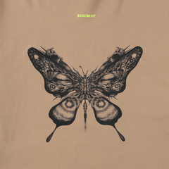 ARTCHENY / Butterfly Long Sleeve Tee Art by Sora Aota/K2 - Beige x Yellow