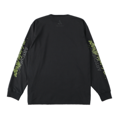 ARTCHENY / Butterfly Long Sleeve Tee Art by Sora Aota/K2 - Black x Yellow