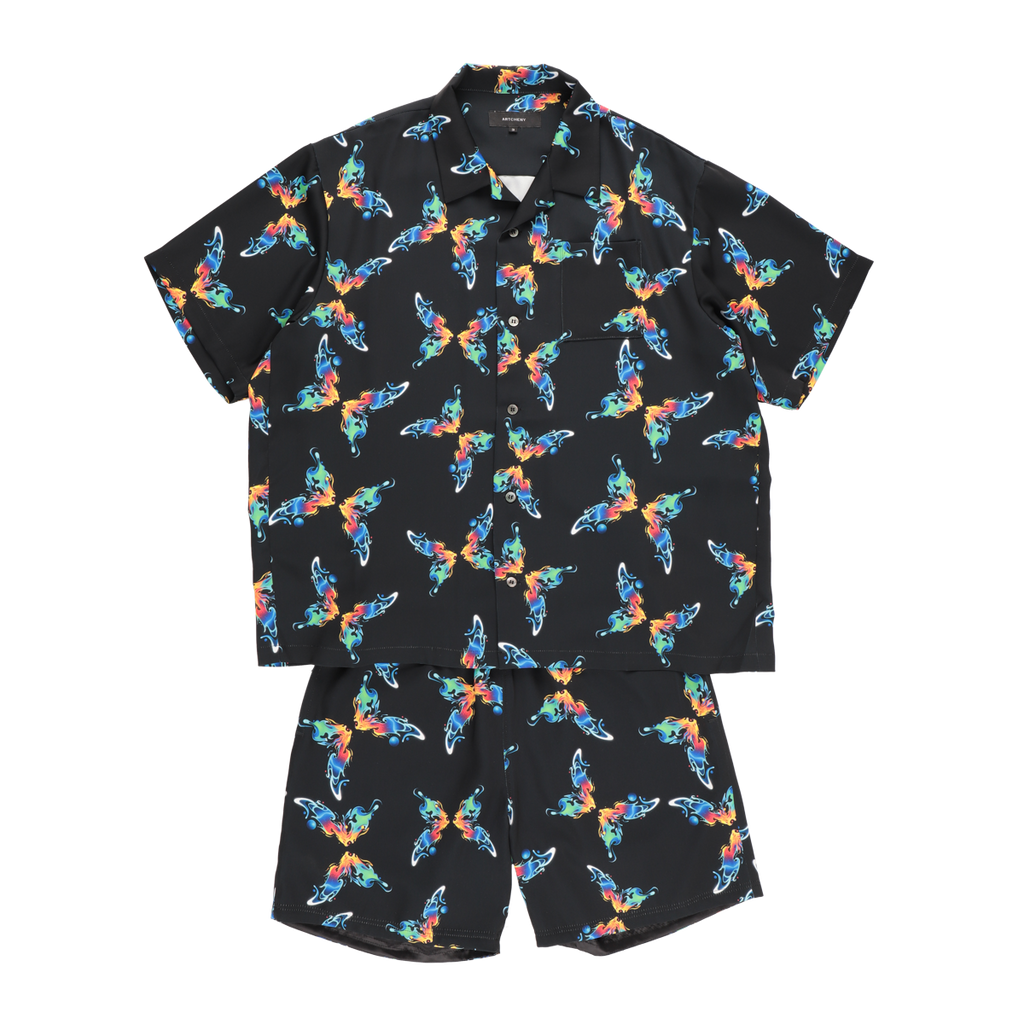 ARTCHENY / Butterfly All Over Short Pants Black