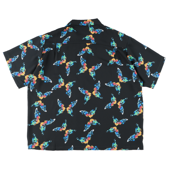 ARTCHENY / Butterfly All Over Short Sleeve Shirts Black