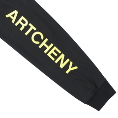 ARTCHENY / Nightmare Long Sleeve Tee ART by SORA AOTA/K2 - Black x Yellow