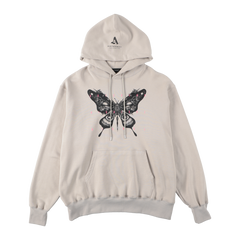 ARTCHENY / Pull Over Hoodie Butterfly ART by Sora Aota/K2 - Gray