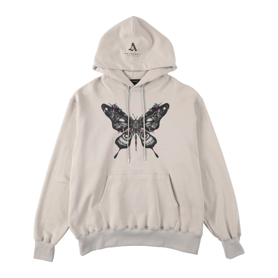 ARTCHENY / Pull Over Hoodie Butterfly ART by Sora Aota/K2 - Gray