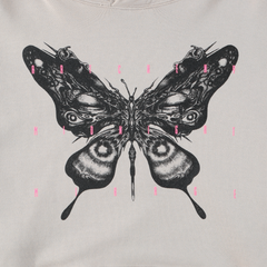 ARTCHENY / Pull Over Hoodie Butterfly Gray
