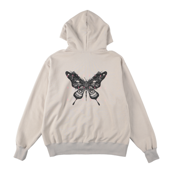 ARTCHENY  / Zip Hoodie Butterfly ART by Sora Aota/K2 - Gray