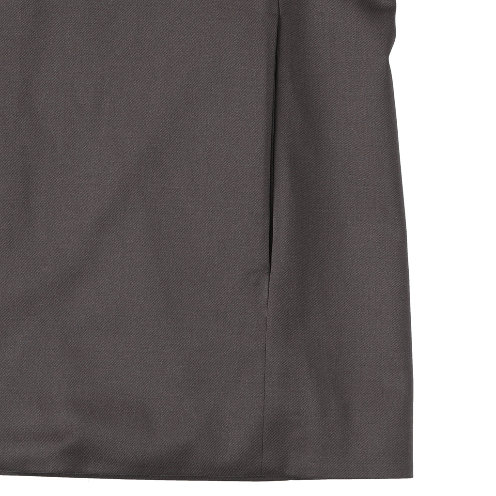 ARTCHENY / Collarless Wool Super110 Jacket Brown