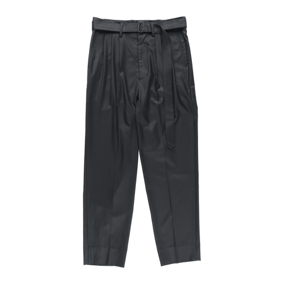 ARTCHENY  / Tailored 3 Tuck Pants by LORO PIANA - Black