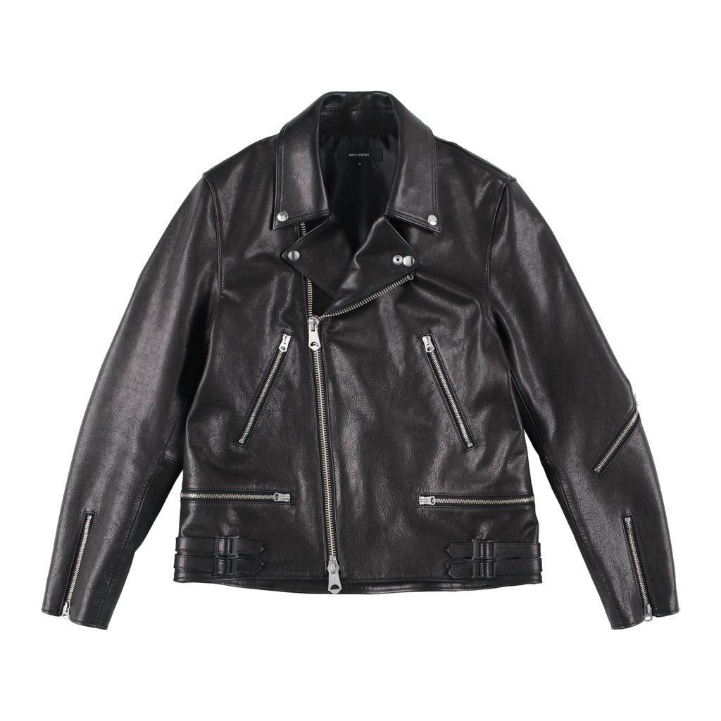 ARTCHENY / Riders Leather Jacket Black