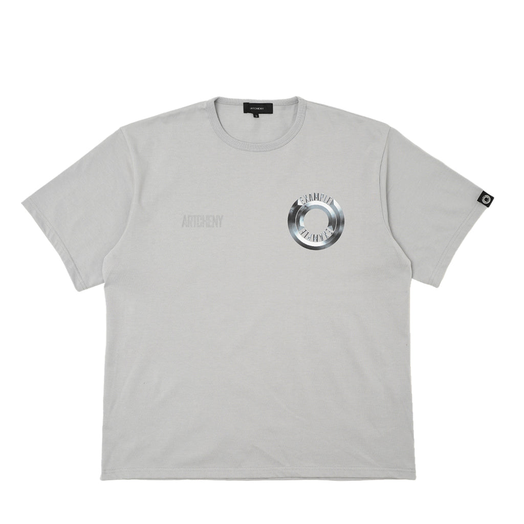 ARTCHENY×EXAMPLE / Round Logo T-Shirt - L.Grey