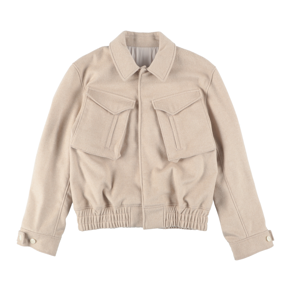 ARTCHENY / Cashmere Blouson Short Jacket Off-White