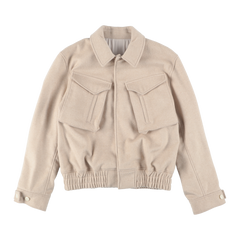ARTCHENY / Cashmere Blouson Short Jacket - Off-White