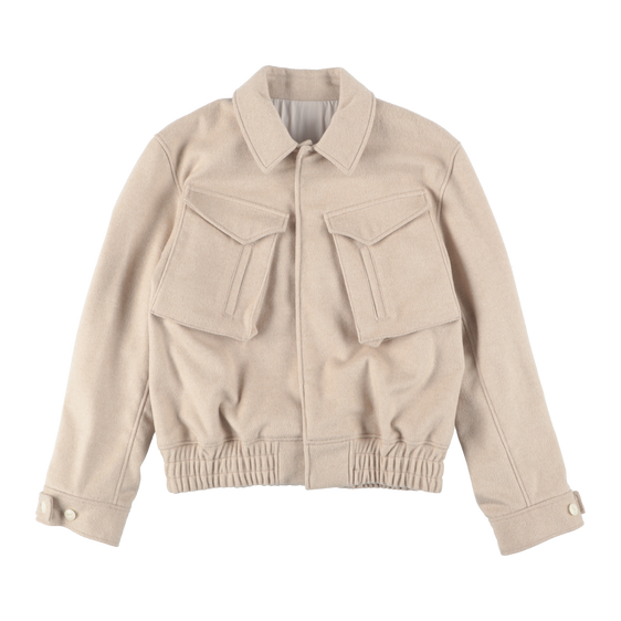 ARTCHENY / Cashmere Blouson Short Jacket - Off-White