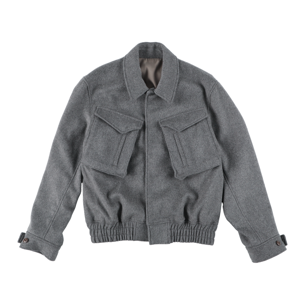 ARTCHENY / Cashmere Blouson Short Jacket Gray