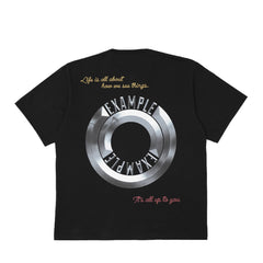 ARTCHENY×EXAMPLE / Round Logo T-Shirt - Black