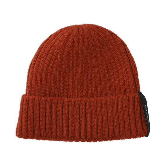 ARTCHENY / Cashmere Acrylic Ribbed Knit Beanie Rust