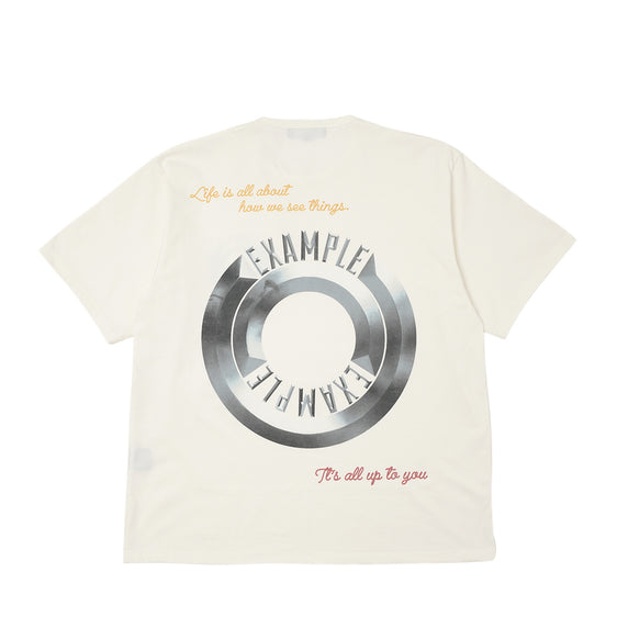 ARTCHENY×EXAMPLE / Round Logo T-Shirt - Off-White