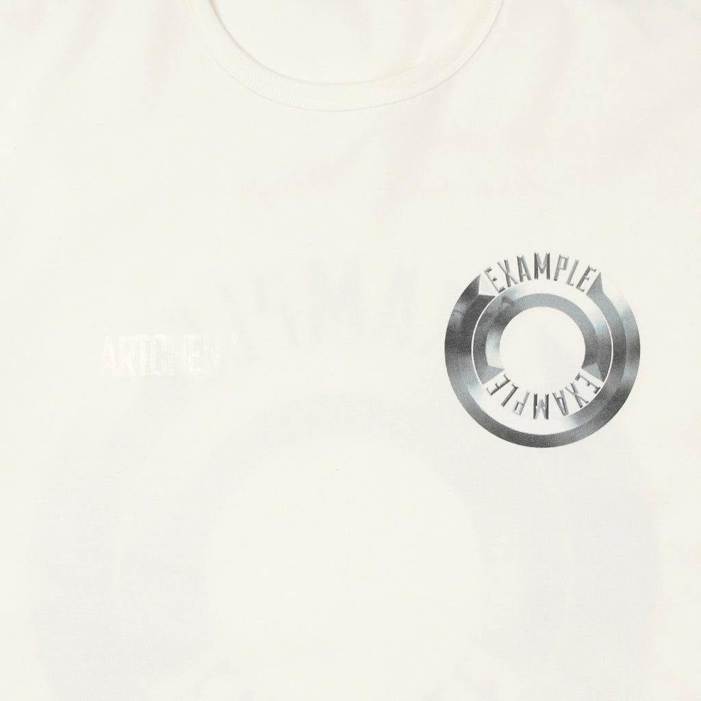 ARTCHENY×EXAMPLE / Round Logo T-Shirt - Off-White