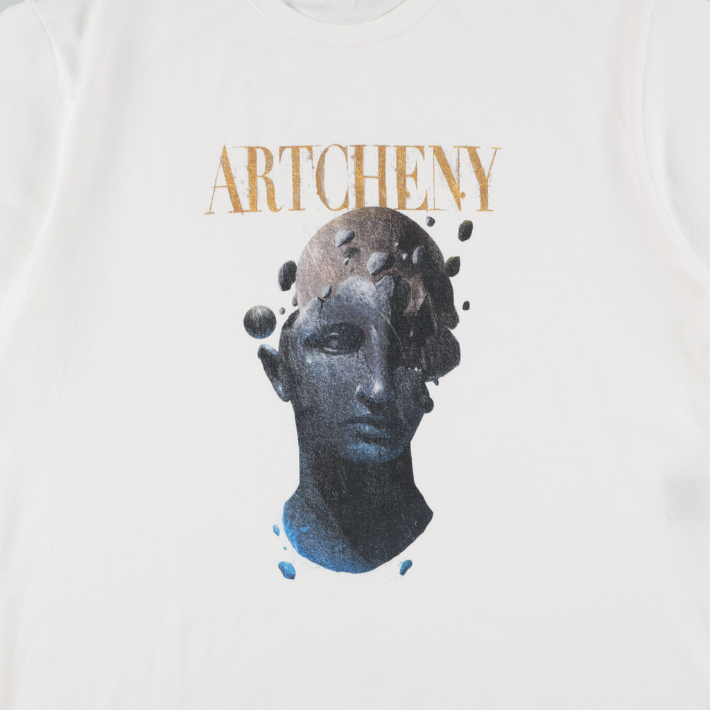 ARTCHENY / Short Sleeve Tee Face White