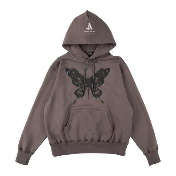 ARTCHENY / Pull Over Hoodie Butterfly ART by Sora Aota/K2 - C.Grey