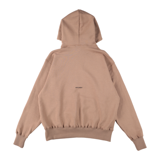 ARTCHENY / Pull Over Hoodie Butterfly ART by Sora Aota/K2 - Mocha