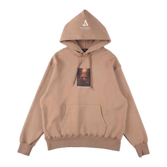 ARTCHENY / Pull Over Hoodie Hell ART by Sora Aota/K2 - Mocha
