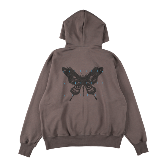 ARTCHENY / Zip Hoodie Butterfly C.Gray