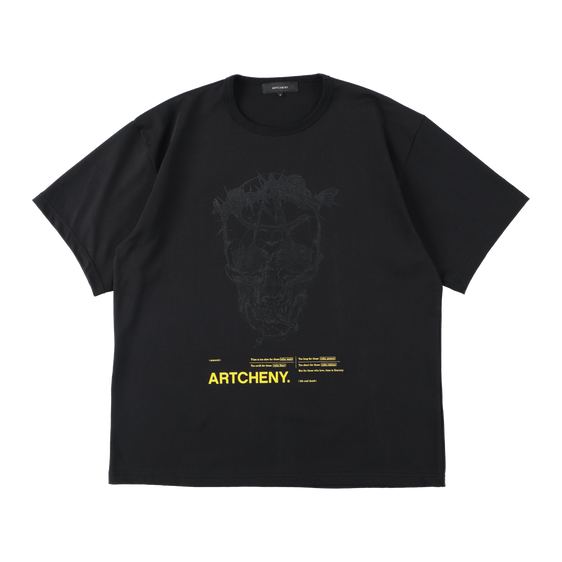 ARTCHENY / Skull Life and Death Tee ART by Sora Aota/K2- Black