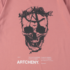 ARTCHENY / Skull Life and Death Tee Pink